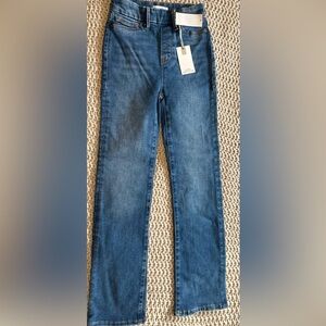 Good American Women's Good Legs Straight Blue Jeans